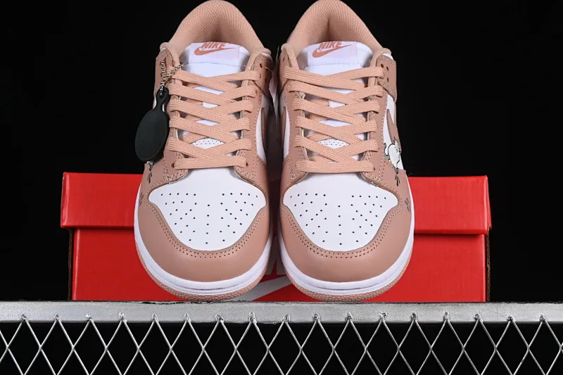 All categories Nk SB Dunk series Nk SB Dunk Low low-top sneakers Nk Dunk Low wool cat rose pink gentle light luxury retro SB low-top casual sneakers DD1503-118